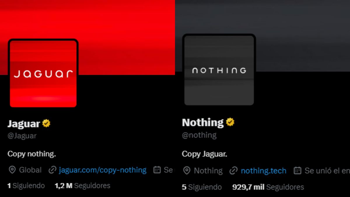 La marca Nothing parodia el rebranding de Jaguar y su lema 'Copy Nothing'
